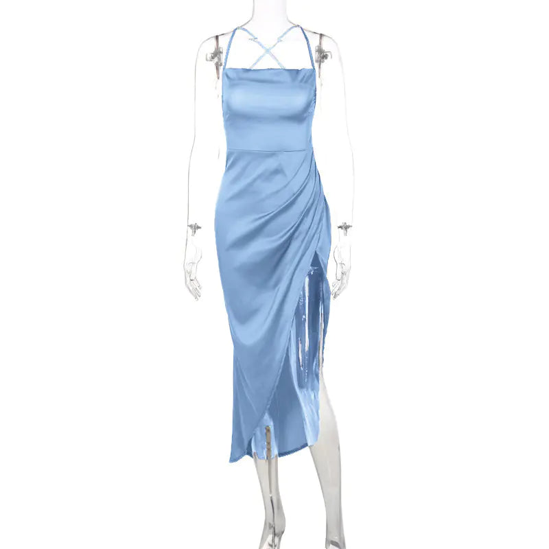 New Women's Fashion Sexy High-Slit Dress in Stock