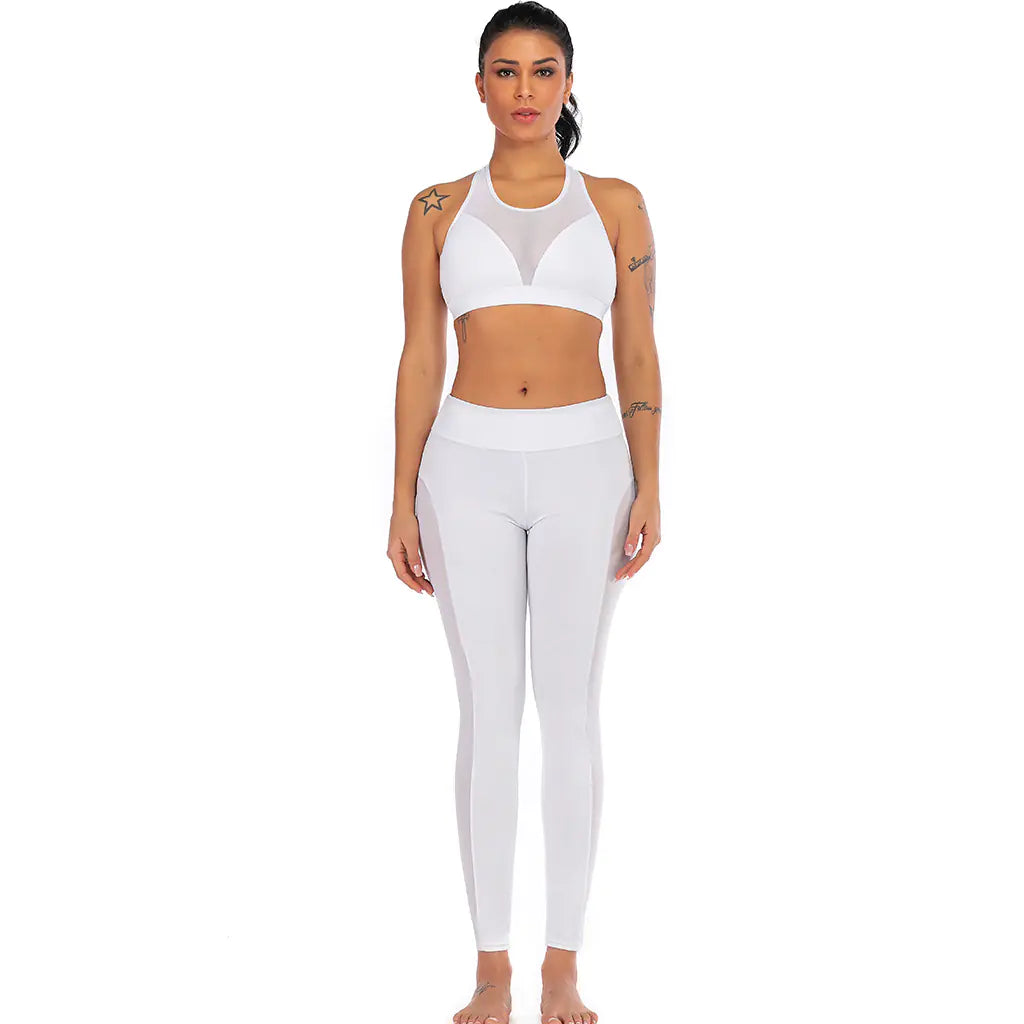 New Women's Sports Set: Tank Top & Long Pants Yoga Outfit