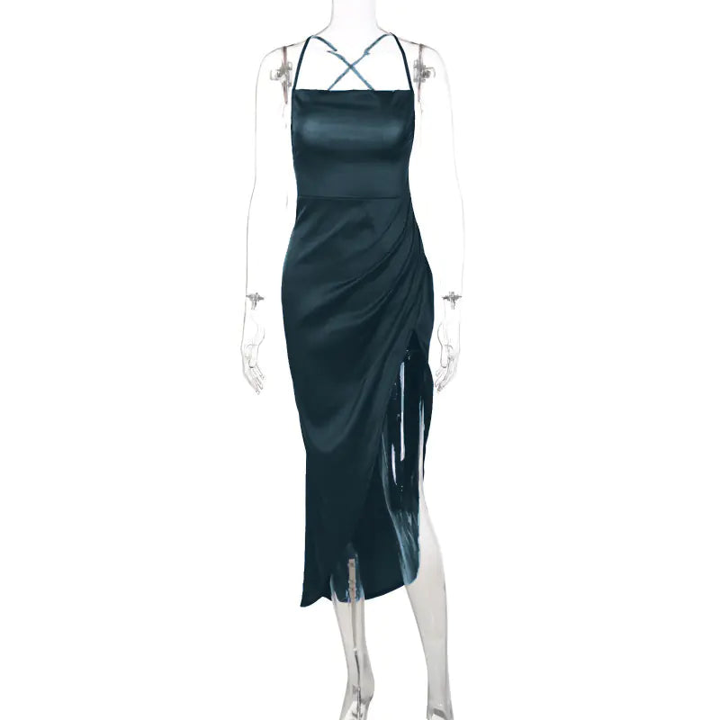 New Women's Fashion Sexy High-Slit Dress in Stock