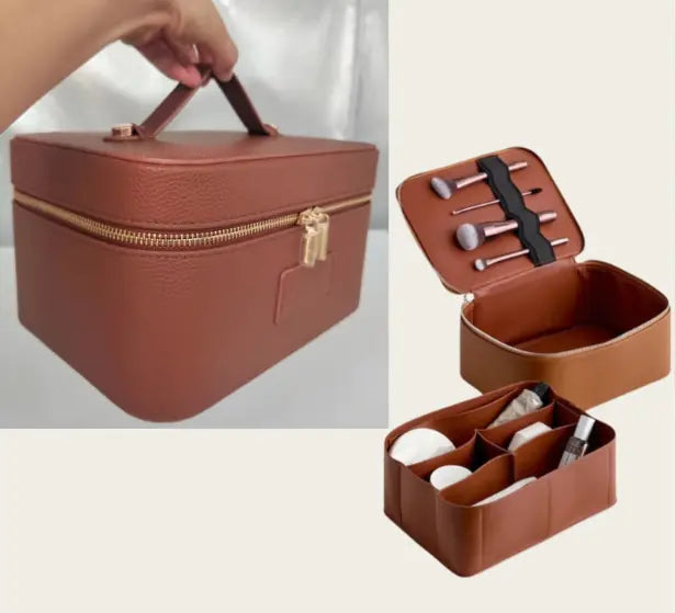 Leather Cosmetic Bag