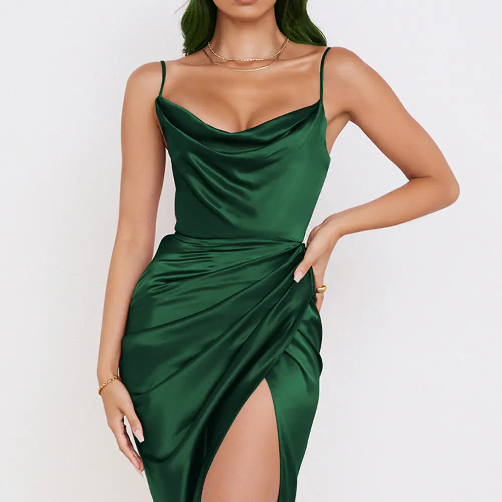 New Women's Fashion Sexy High-Slit Dress in Stock