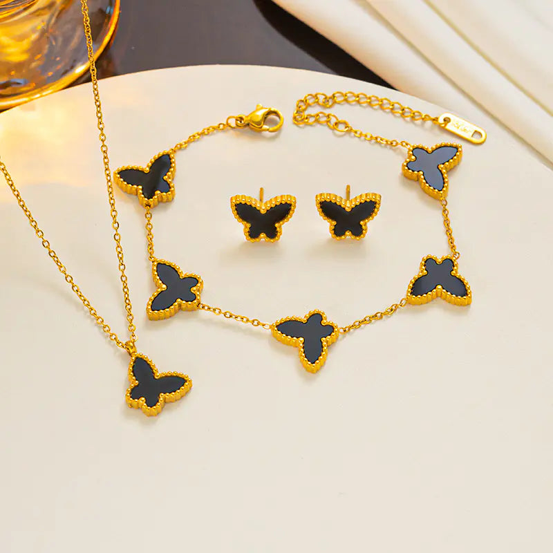 Three-Piece Set of Simple Butterfly Ornaments