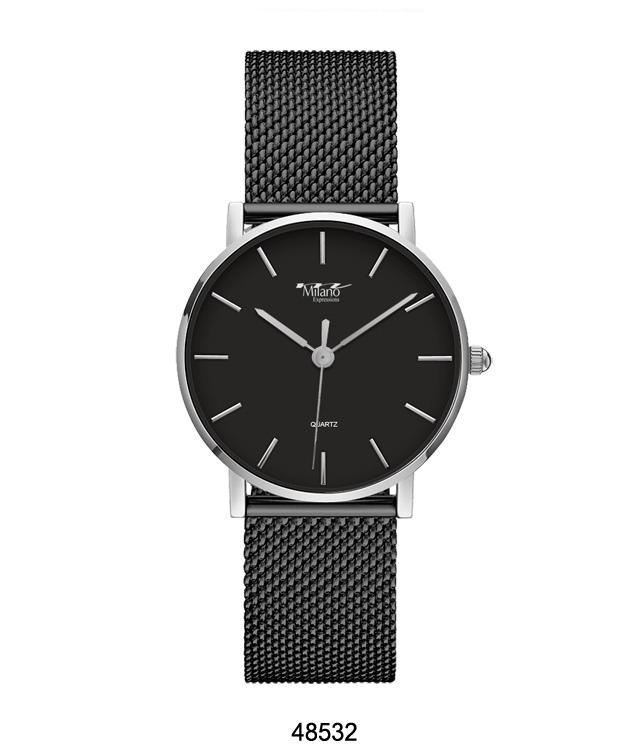 Elegant Milano Women’s Quartz Watch – Rose Gold Mesh Strap