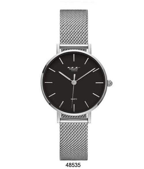 Elegant Milano Women’s Quartz Watch – Rose Gold Mesh Strap
