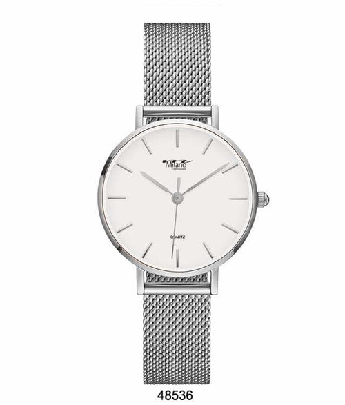 Elegant Milano Women’s Quartz Watch – Rose Gold Mesh Strap