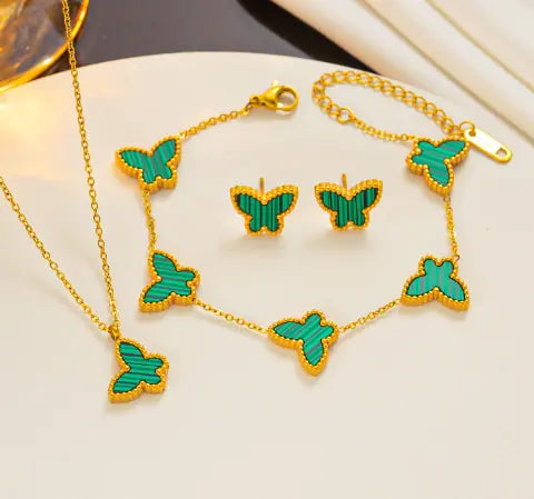 Three-Piece Set of Simple Butterfly Ornaments