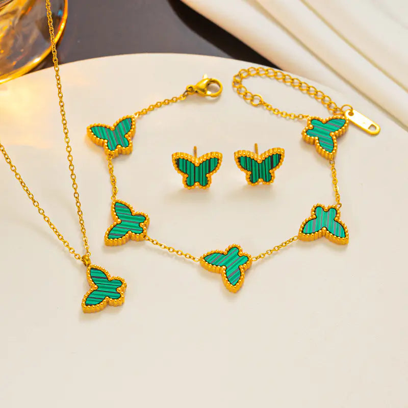 Three-Piece Set of Simple Butterfly Ornaments