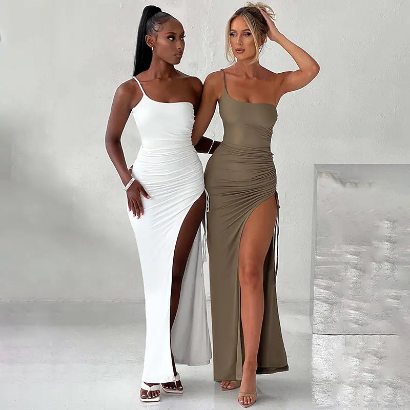 Spring 2023 New Women's Sexy High-Slit Dress