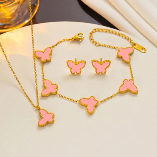 Three-Piece Set of Simple Butterfly Ornaments