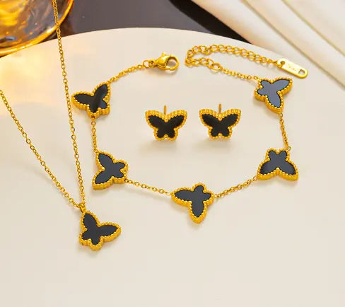 Three-Piece Set of Simple Butterfly Ornaments