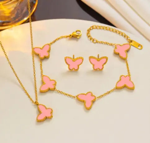 Three-Piece Set of Simple Butterfly Ornaments
