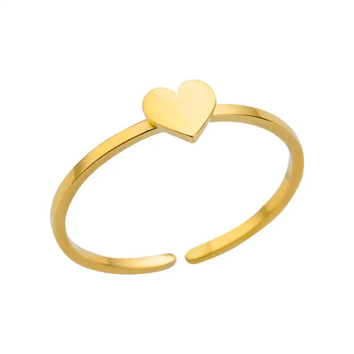 316L Stainless Steel Rings for Women Gold Color Never Fade Luxury