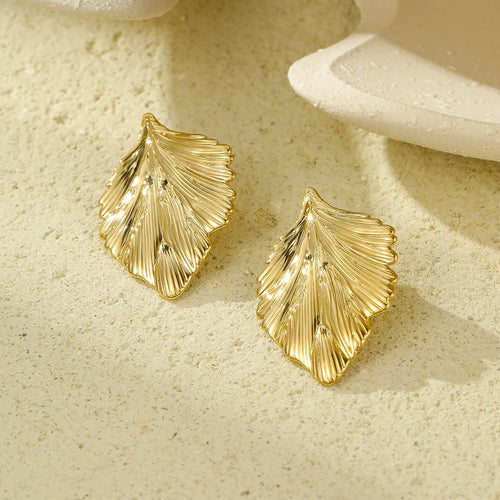 New Trendy Stainless Steel Butterfly Stud Earring Charm 18K Gold