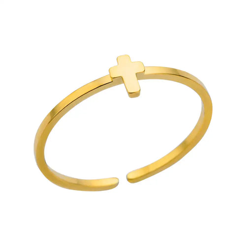 316L Stainless Steel Rings for Women Gold Color Never Fade Luxury
