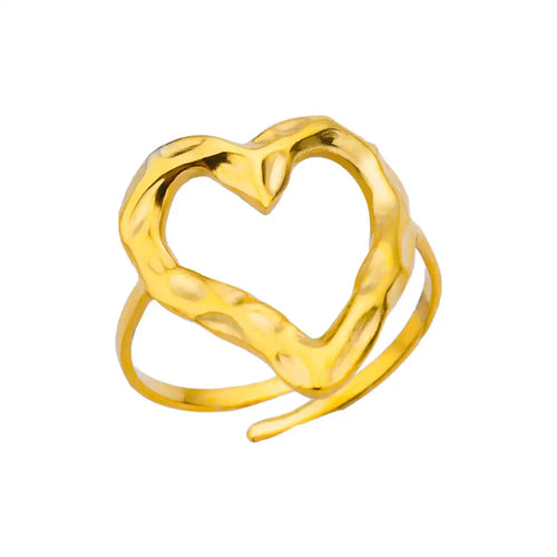 316L Stainless Steel Rings for Women Gold Color Never Fade Luxury