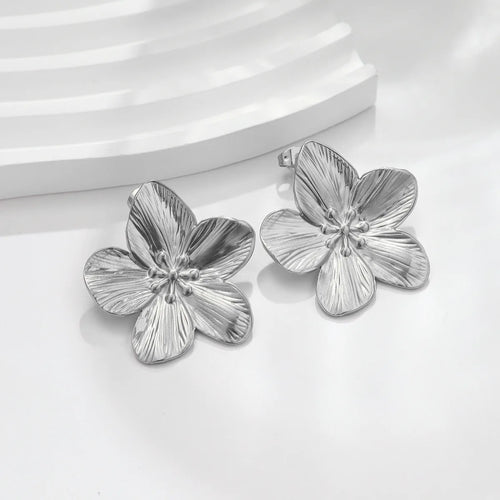 New Trendy Stainless Steel Butterfly Stud Earring Charm 18K Gold