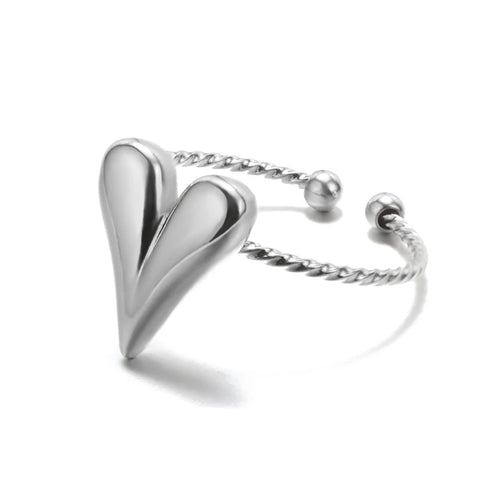 316L Stainless Steel Rings for Women Gold Color Never Fade Luxury
