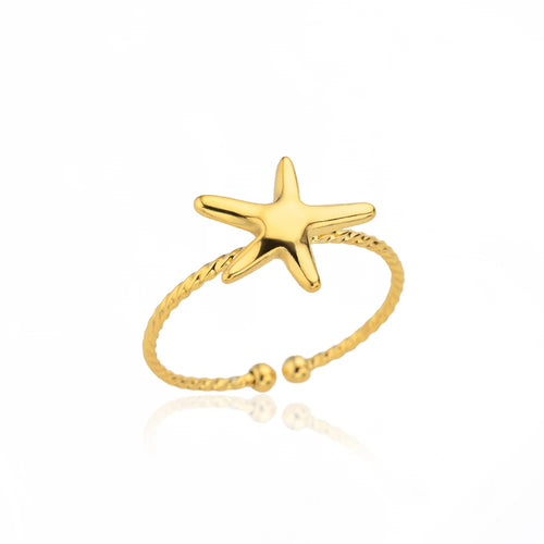 316L Stainless Steel Rings for Women Gold Color Never Fade Luxury