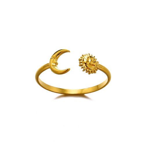 316L Stainless Steel Rings for Women Gold Color Never Fade Luxury