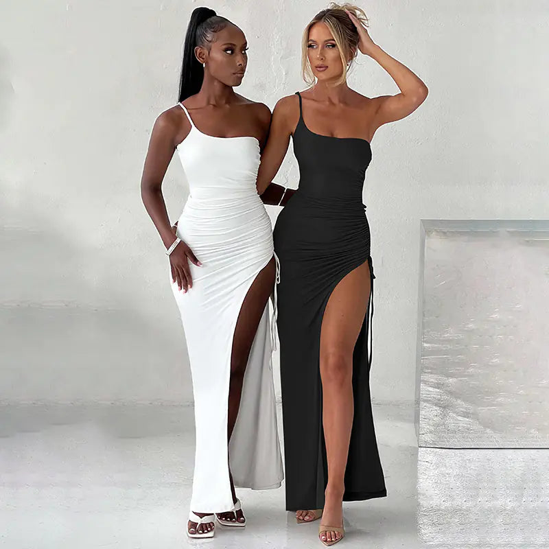 Spring 2023 New Women's Sexy High-Slit Dress