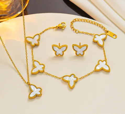 Three-Piece Set of Simple Butterfly Ornaments